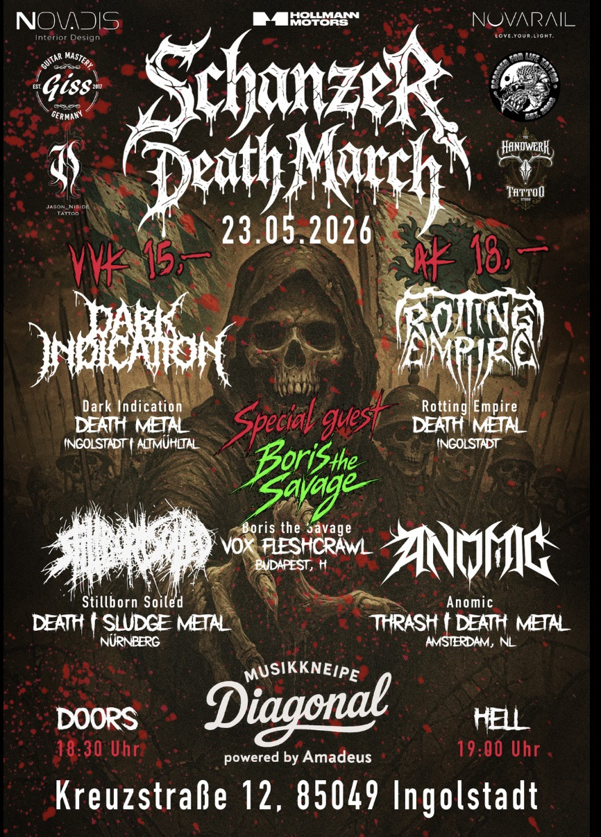 Schanzer Death March 2026 @ Diagonal, Ingolstadt
